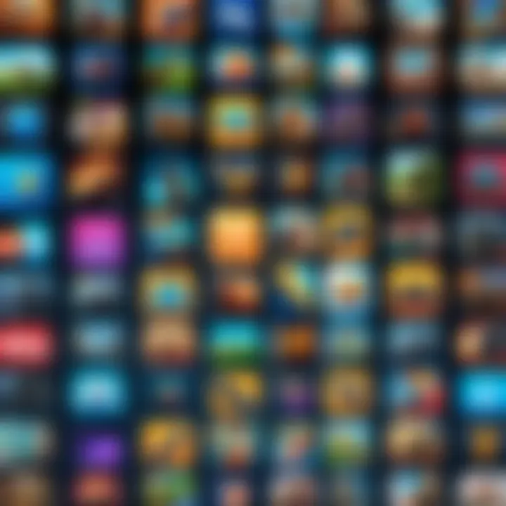 A montage of popular games showcasing variety