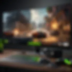 A visual representation of GeForce Now's interface showcasing game selection