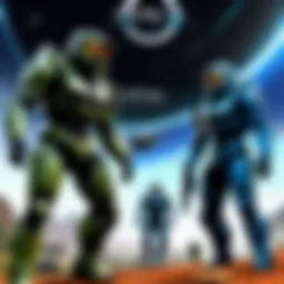 Cover art of Halo: Combat Evolved showcasing iconic characters and environments