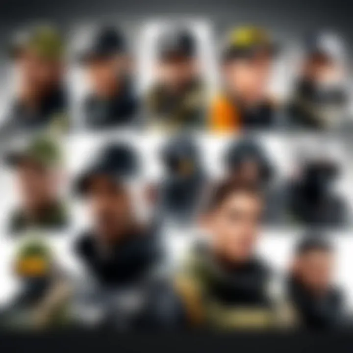 Diverse character roster in Rainbow Six Siege