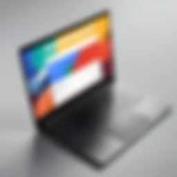 Sleek design of the new Google laptop showcasing its premium build quality