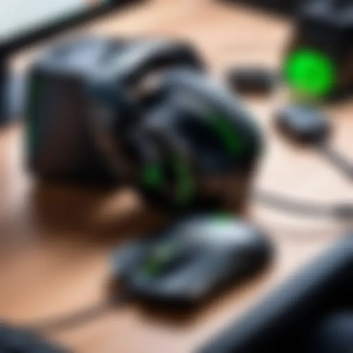 Close-up of Razer Basilisk features