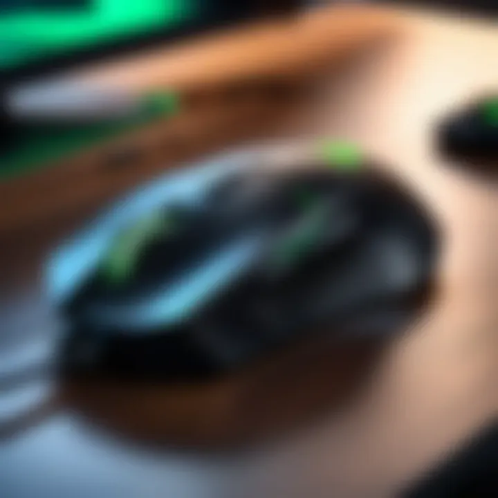 Razer Basilisk gaming mouse on a desk