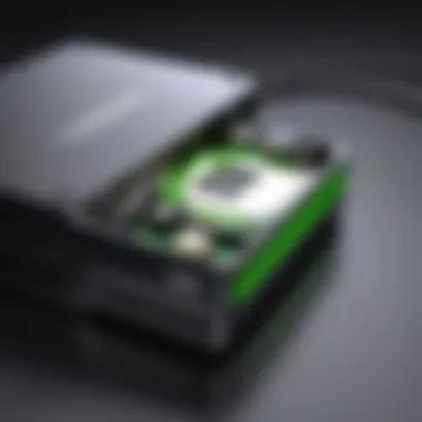 Setup process of the Xbox external hard drive