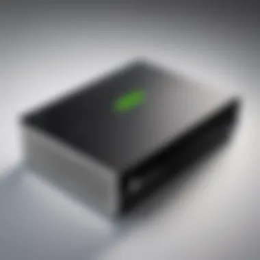 Xbox external hard drive showcasing sleek design