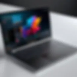 Sleek design of a modern 14-inch laptop showcasing its portability