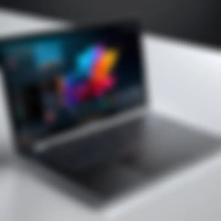 Sleek design of a modern 14-inch laptop showcasing its portability