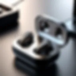 Sleek design of wireless earbuds showcasing their elegance