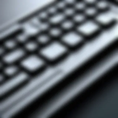 Ergonomic layout of a wireless keyboard for comfortable use