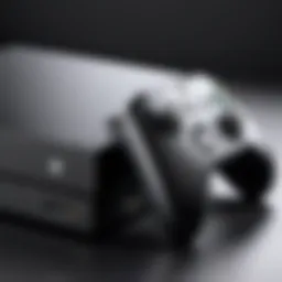Xbox One X console showcasing its sleek design