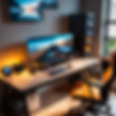 Personal Gaming Setup A cozy gaming setup featuring various platforms