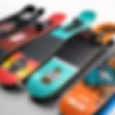 Skateboard game featuring customized boards and gear