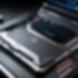 High-performance gaming laptop showcasing advanced cooling system