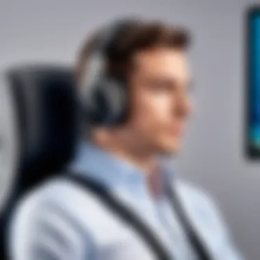 Head and neck support feature on gaming chair