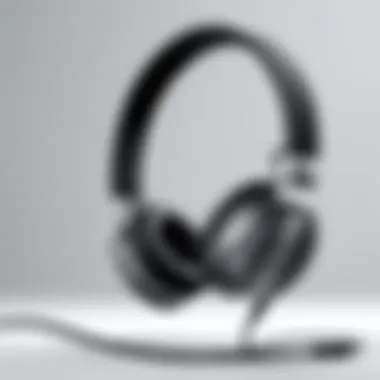 A versatile wired headset showcasing a minimalist design suitable for casual listening.