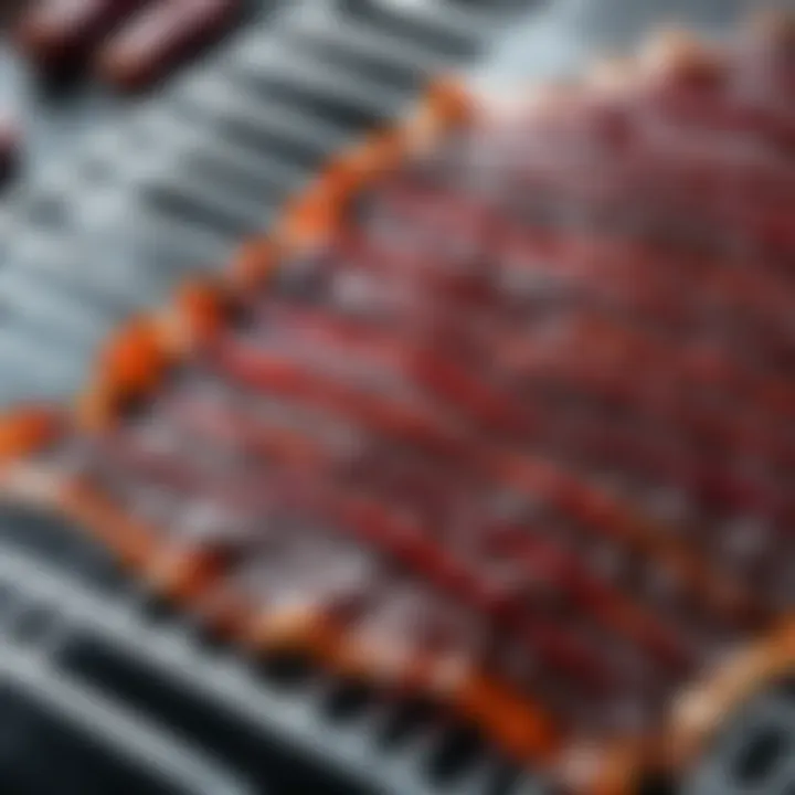 Homemade Beef Jerky on Drying Rack