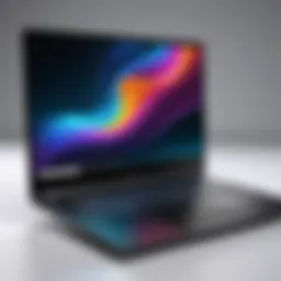 A sleek laptop showcasing advanced features