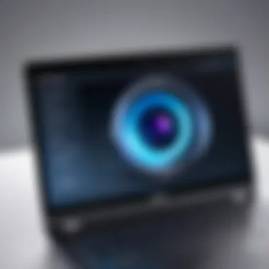 Advanced laptop camera features on display