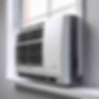 Efficient window air conditioning system installed in a home