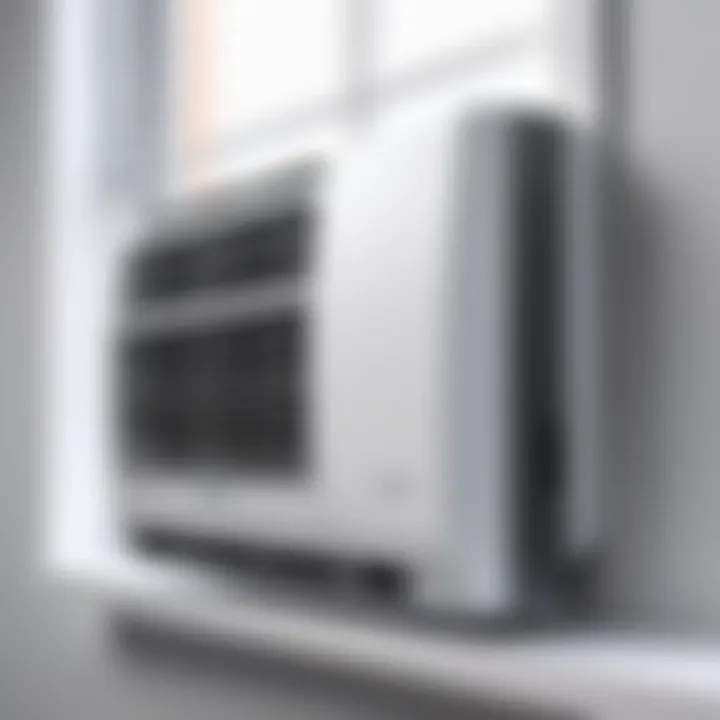 Efficient window air conditioning system installed in a home