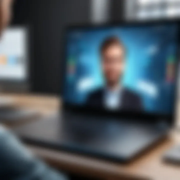 Laptop showcasing seamless video conferencing capabilities