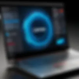 Lenovo high-end laptop performance benchmark display