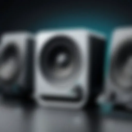 Visual representation of Logitech speaker system