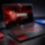 MSI laptop showcasing advanced display technology