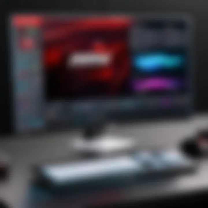 Close-up of MSI Ultrawide Monitor features and specifications