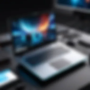 Innovations Shaping the Future of Laptop Gaming A futuristic representation of upcoming trends in laptop gaming