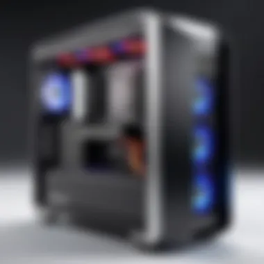 Sleek Gaming Case with Optimal Cooling Stylish gaming case with efficient cable management and cooling systems