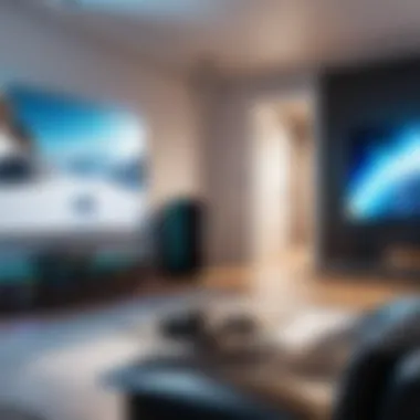 Gaming setup showcasing projector connectivity options