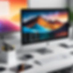 A clean desktop with organized files