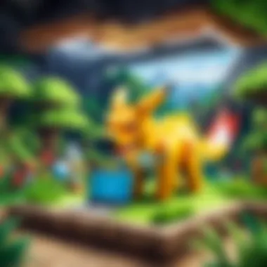 Illustration showcasing the immersive Pixelmon installation process