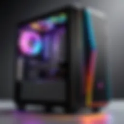 A sleek prebuilt gaming PC showcasing modern design