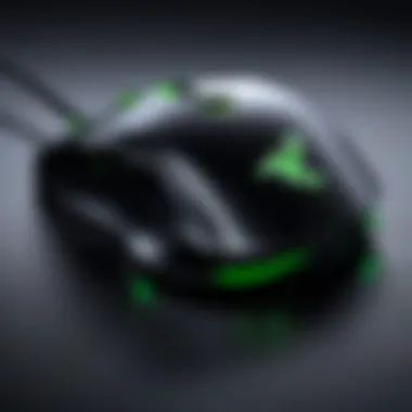 Close-up of the precision sensor of Razer Elite Deathadder