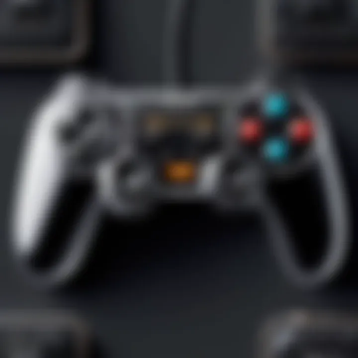 Artistic depiction of a retro-inspired gamepad