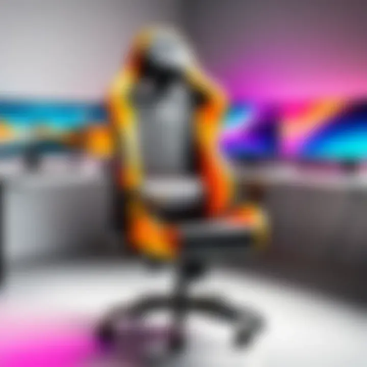 The vibrant color palette of the Secretlab Flash Chair.