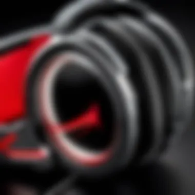 Comfortable Ear Cushions of HyperX Headsets Close-up of the ear cushions demonstrating comfort and design.