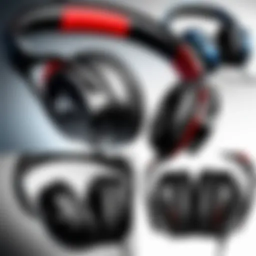 Overview of the HyperX headset range showcasing various models.