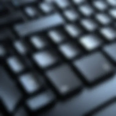 Close-up of modern keyboard features enhancing usability