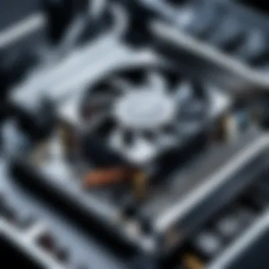 Silent Cooling in a Modern Desktop Environment A desktop setup featuring a silent CPU cooling solution
