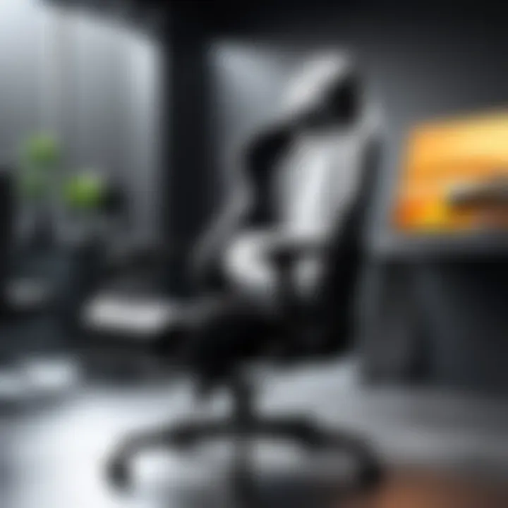 Sleek design of GTRACING gaming chair