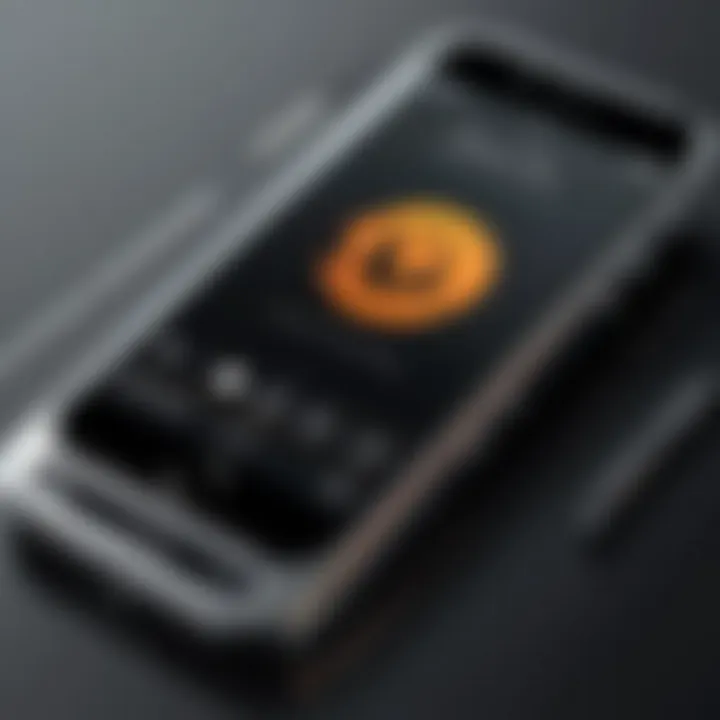 Illustration of a sleek iPhone with customized ringtone