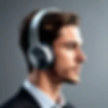 Sleek and Stylish Wireless Headset for Modern Tech Enthusiasts