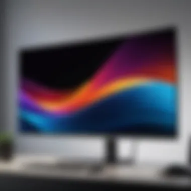 Sleek UHD Monitor Display