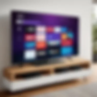 Smart home connectivity features of a 55-inch Roku TV in action