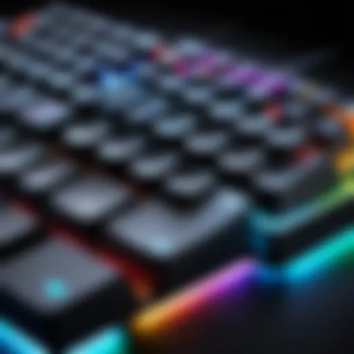 Sophisticated RGB lighting effects of Ducky 12 Mini gaming keyboard