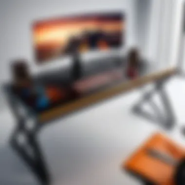 Stylish and modern gaming desk