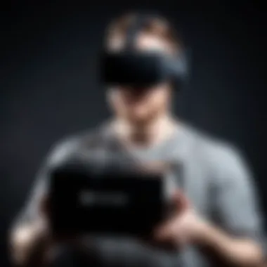 Tech Enthusiast Holding Oculus Rift Box